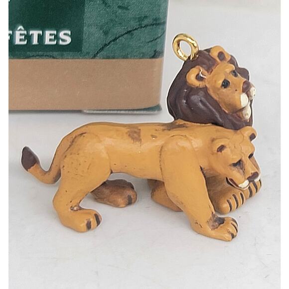 Vtg 2000 Hallmark Miniature Kindly Lions Ornament Special Edition Noah's Ark - Picture 5 of 6